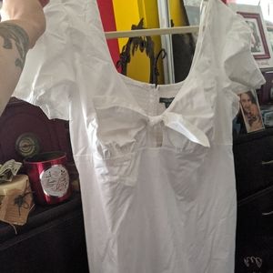Wild Fable NWT 2XL DRESS WHITE BOW FRONT